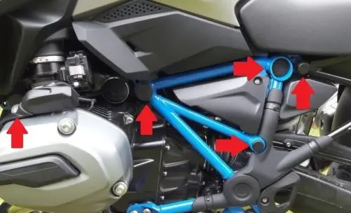 9 шт. Набор колпачков для рамы BMW R1200GS LC Adventure 2017 2018 R 1200GS 1200 GS LC|Защита от падения| |