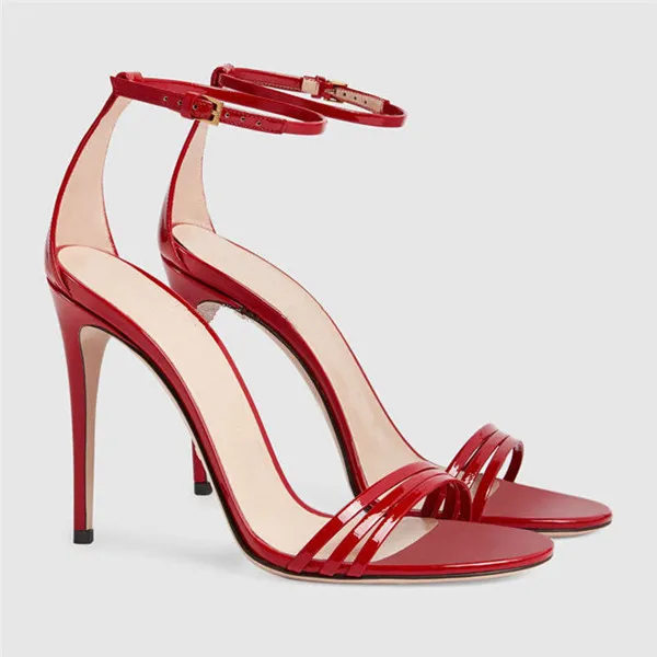Женские туфли на высоком каблуке шпильке с ремешком щиколотке|sandalias high heels|summer shoes