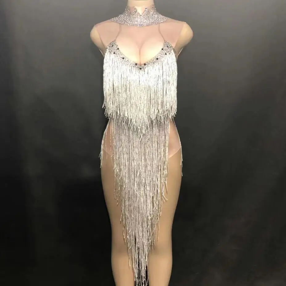 Соблазнительные танцевальные костюмы с бахромой для джазовых танцев