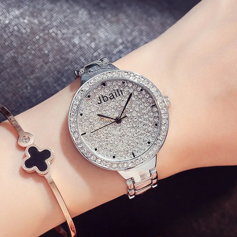 Часы Reloj Женские ультратонкие брендовые Модные Серебристые Роскошные с
