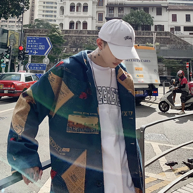 2019 осень новый оригинальный бренд Tide студенческий городок с капюшоном твид