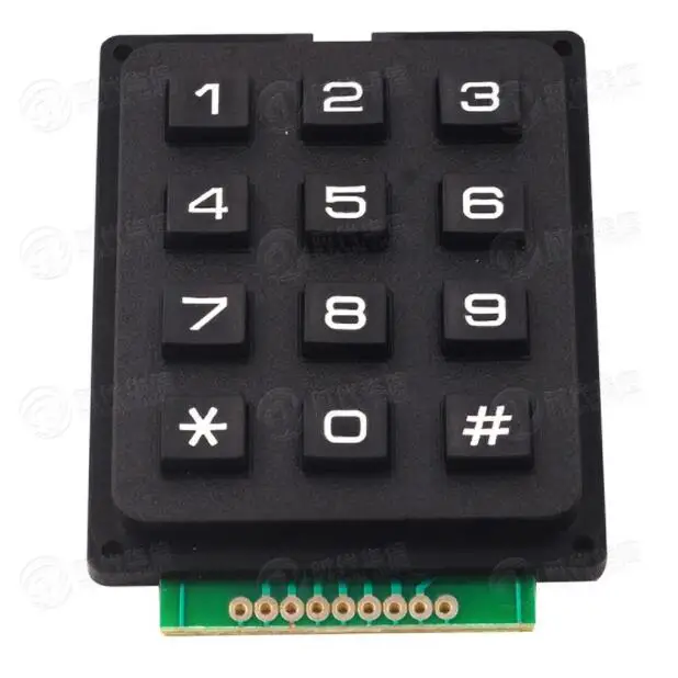 MCU keyboard / button matrix 3 * 4 12 keys 16 industrial row scan | Электроника