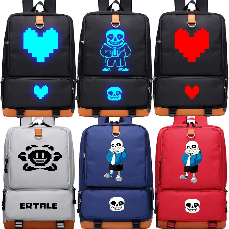 Рюкзак для подростков High-Q унисекс из аниме Undertale фриск ториэль Санс папирус