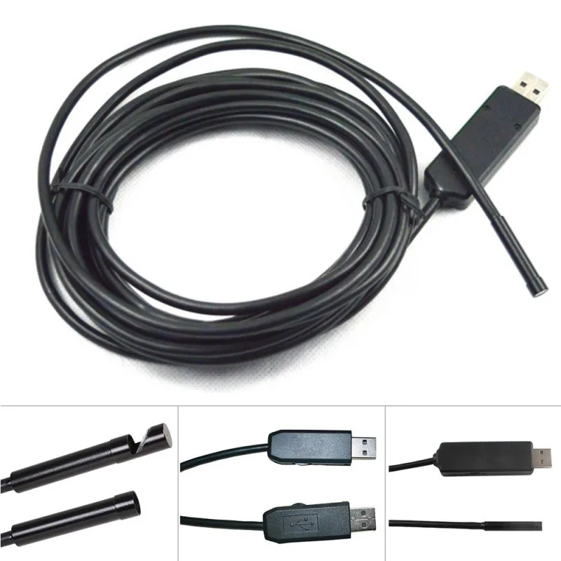 Antscope Wi-Fi эндоскопа 8 мм 2/5/7/10 M Водонепроницаемый Softwire Android 720 P HD iOS Endoscopio 7 USB Камера
