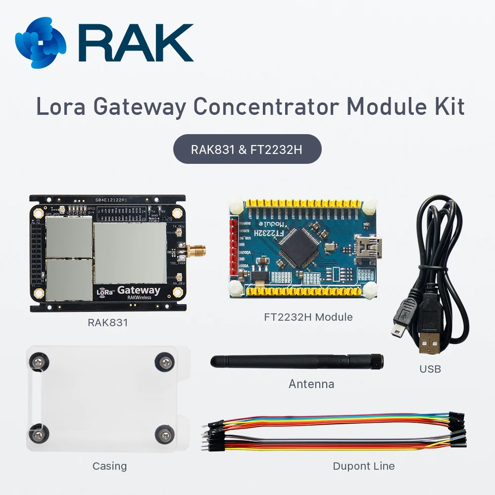Lora шлюз концентратор модуль комплект IOT RAK831 LoraWAN приемник SX1301 чип беспроводной