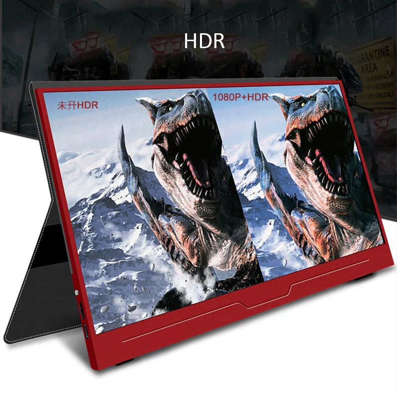 15,6 дюймов 700g type-c портативный монитор для переключения Ps4 Pro ноутбук телефон 1080P черный красный цвет HDMI ips экран PD 5-20V 45W мощность
