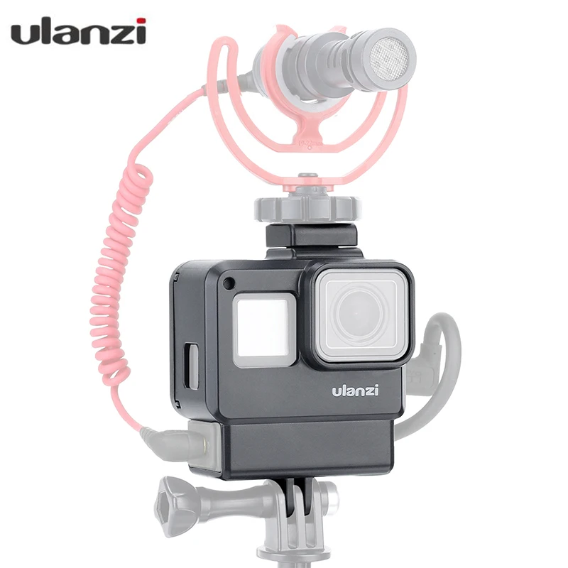 Чехол ULANZI V2 для видеокамер GoPro корпус с креплением холодного башмака Hero 7 6 5