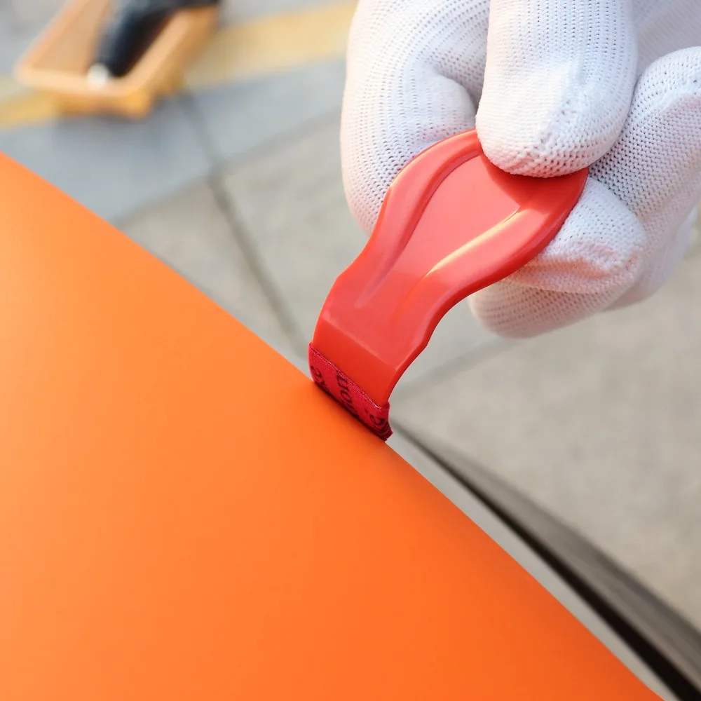 Виниловая пленка FOSHIO изогнутая угловая ручка из микрофибры скребок для войлока