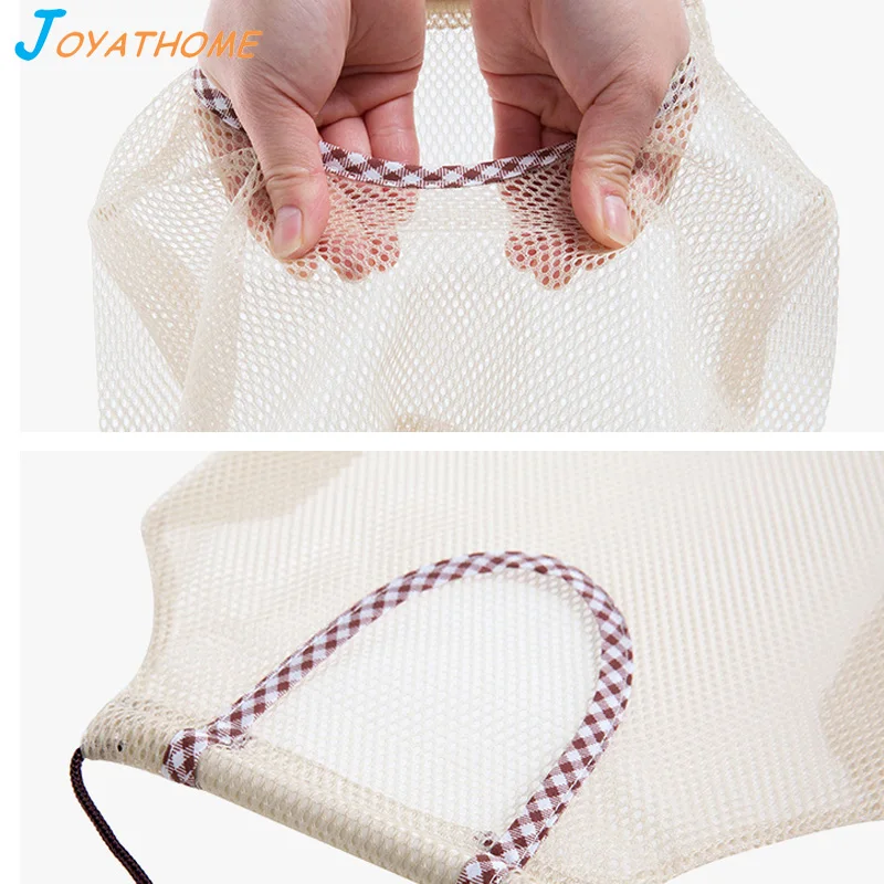 Joyathome кухонная сетка для хранения овощей Сетчатая Сумка сумка на шнурке