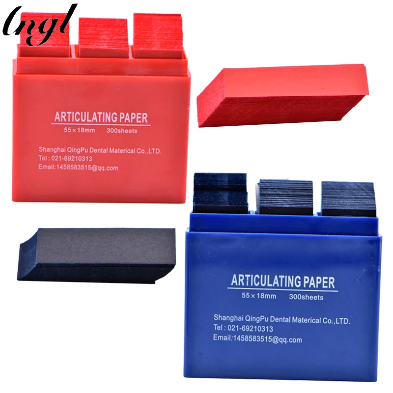 

2 Boxes Dental Red&Blue Articulating Paper Strips Dentistry Lab Material Oral Teeth Whitening Material 55*18mm Dental Tools