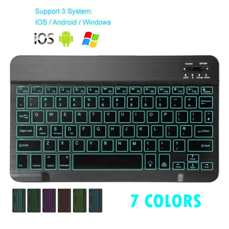 Мини Bluetooth клавиатура MT07 тонкая портативная мини беспроводная для IOS Android Windows PC с