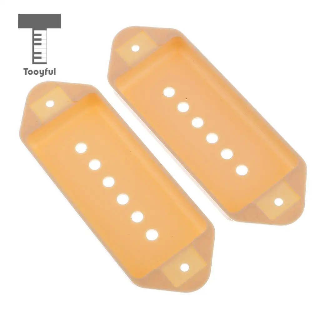 

Tooyful 2PCS P90 Guitar Pickup Covers Dog-ear for Guitar Musical Instruments Cream