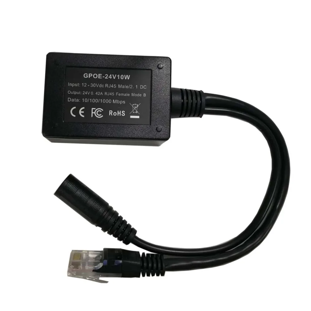 Инжектор POE Gigabit 24 В PoE для продуктов Mikrotik/UBNT от солнечных панелей преобразует
