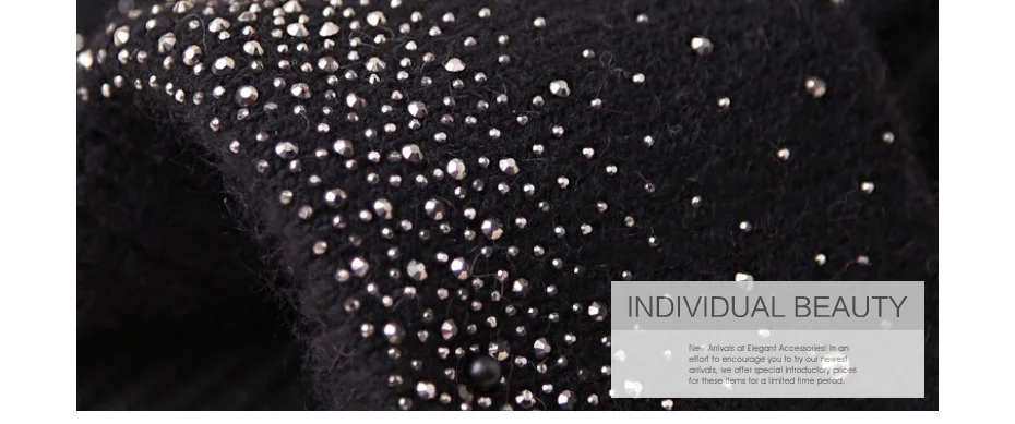 VIANOSI New Fashion Wool Winter Hats for Women Beanies with Pearl Fashion Warm Cap Brand Bonnet