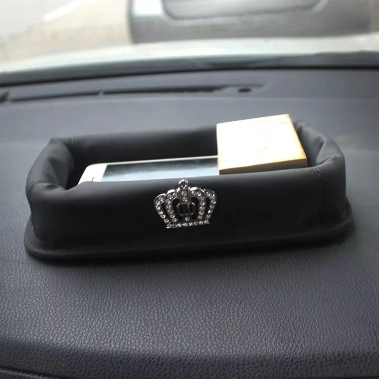 Storage box Крутой Папа заклепка Корона кожаное автомобильное сиденье аксессуары для интерьера Чехлы рулевого колеса автомобиля сумка для хранения ручной тормоз крышка переключения передач - Название цвета: Storage box