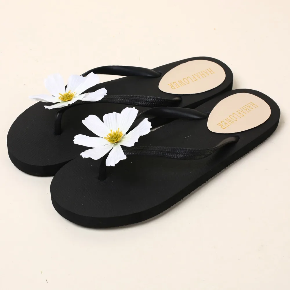 2017 женские летние шлепанцы HAHAFLOWER пляжные сандалии Тапочки модная богемная обувь