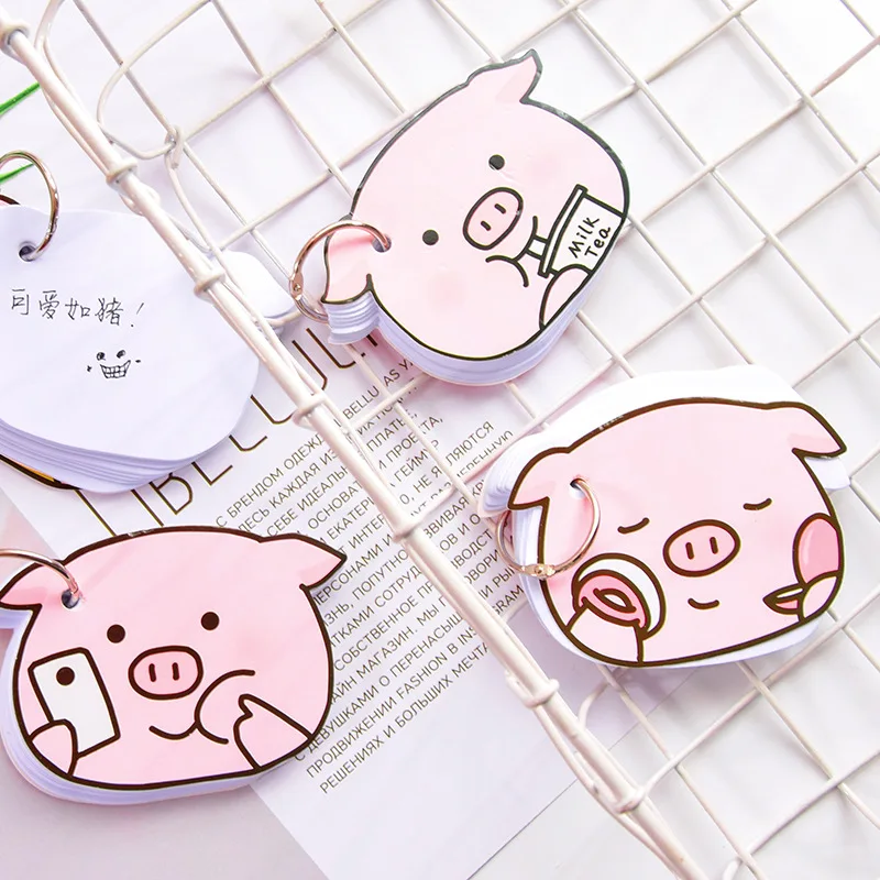 Милая свинья Пряжка блокнот для заметок Kawaii креативный дневник блокнот Высокое качество блокнот для заметок офисные принадлежности блокнот для заметок