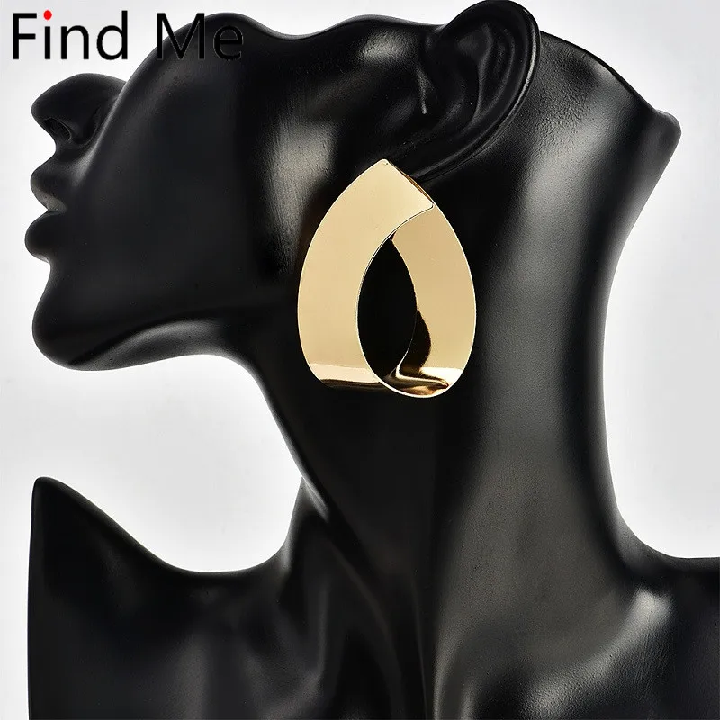Find Me 2019 новые брендовые Модные ажурные овальные Висячие серьги для женщин