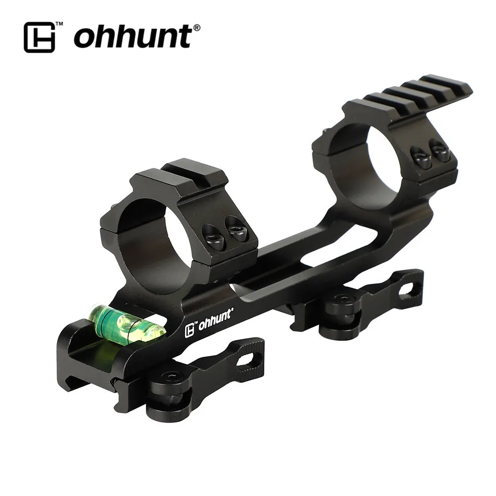 Ohhunt QD прицела 1 дюймов 30 мм кольца Интегральные Пикатинни Ar15 Ak 47 кронштейн с пузырьковым уровнем для охоты оптический прицел