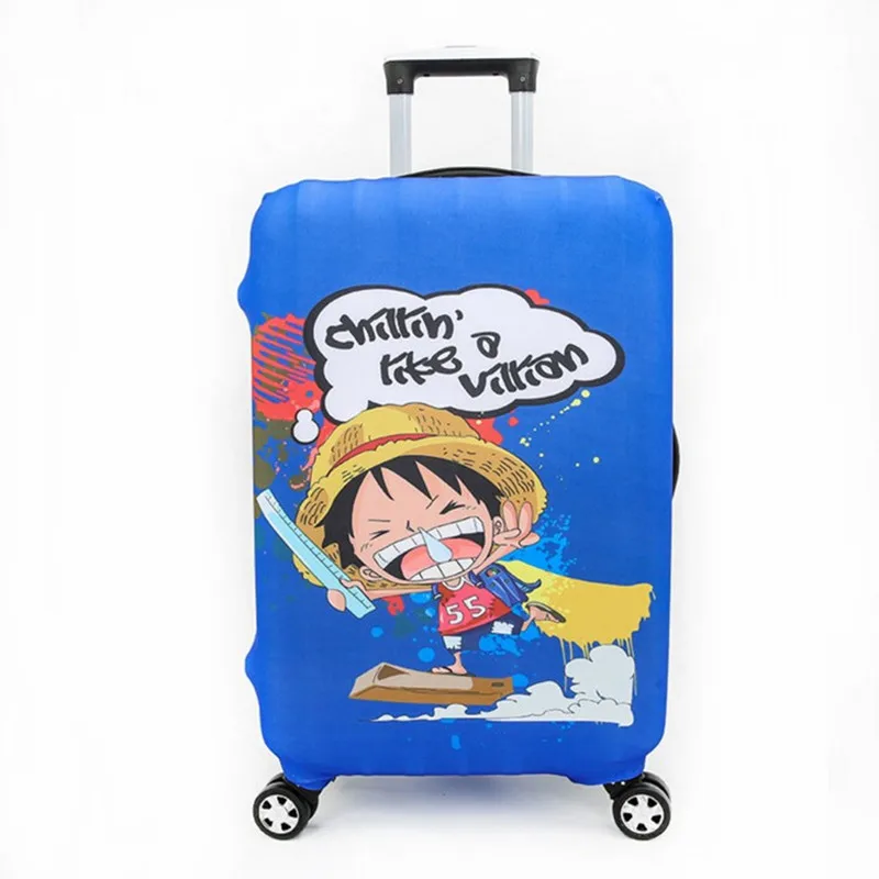 Fashion Waterproof Spandex Cartoon Printing Travel Luggage Cover Elastic 18-30 Inch Anti-dust Suitcase Trolley Case Protection