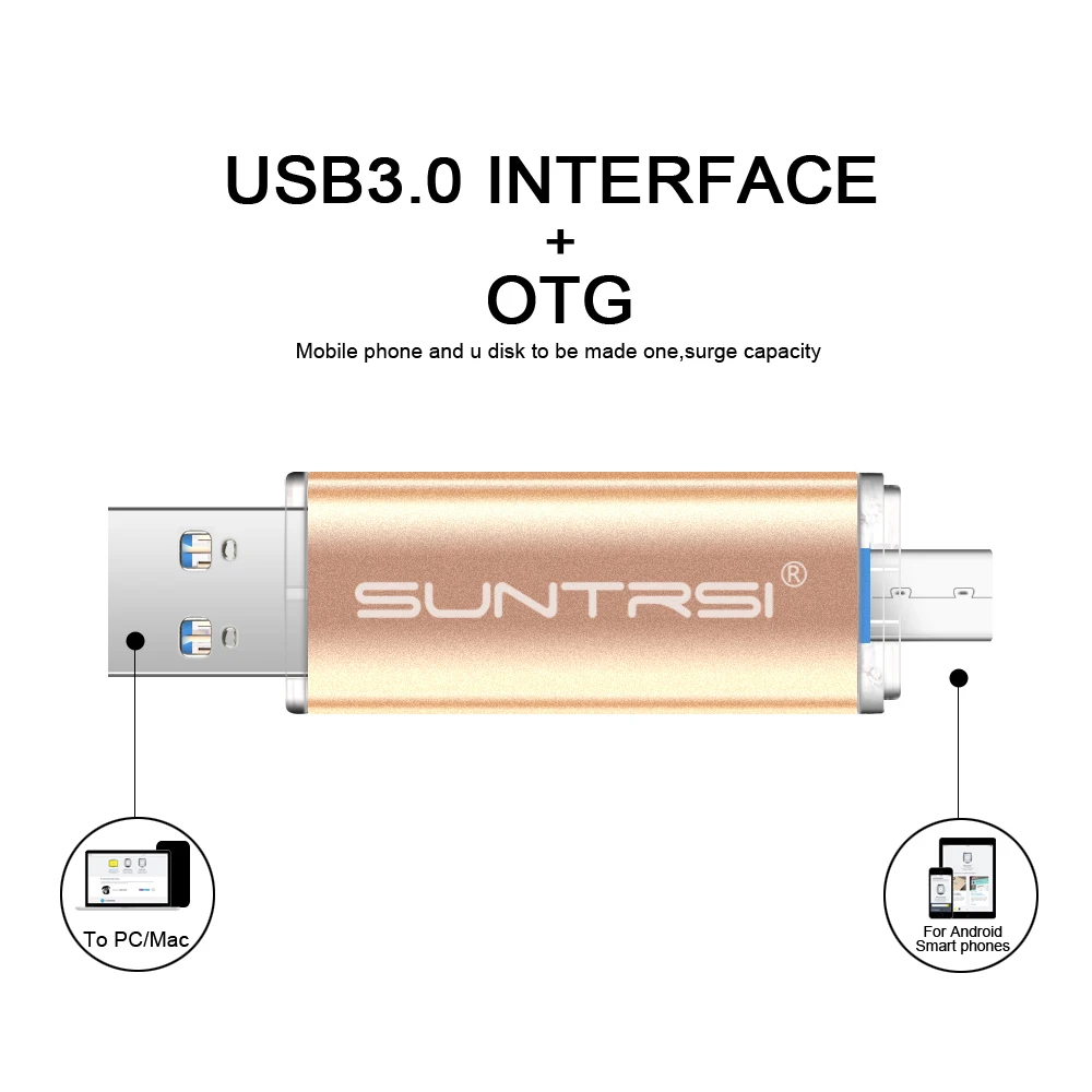 Suntrsi Красочные USB Flash Drive 3.0 Stick OTG Ручка 64 ГБ 32 Pendrive 16 8 Индивидуальные Логотип |