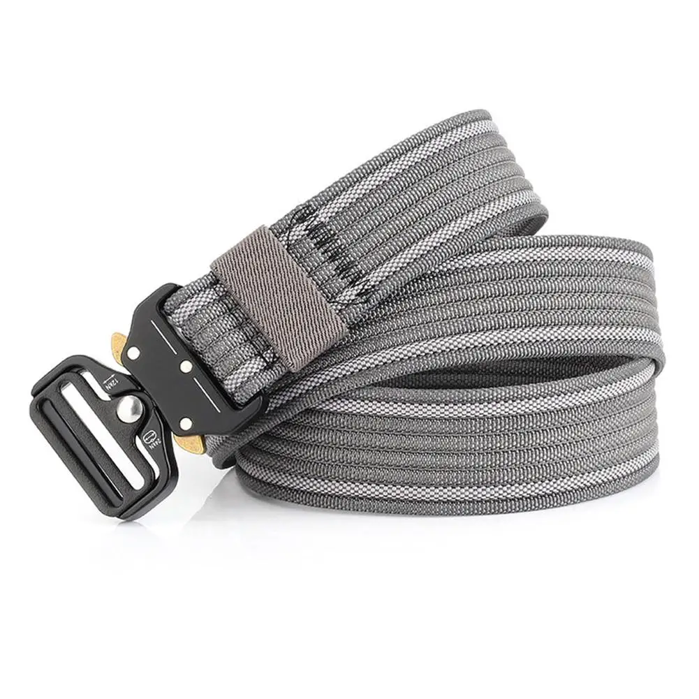 

New Style Quick-releasing Tactical Belt Men Adjustable Heavy Duty Military Tactical Waist Belts With Metal Buckle Nylon Belt