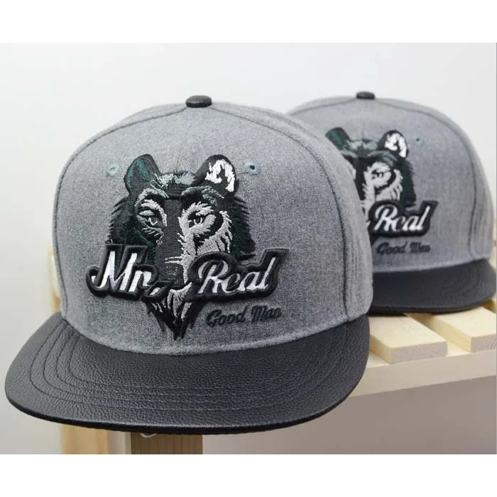 Новинка бейсболки в стиле хип хоп бейсболка с вышивкой голова волка шерсть