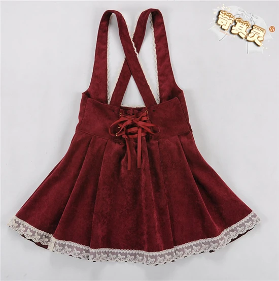 Зимние винно-Красные Рождественские юбки на подтяжках без бретелек теплый