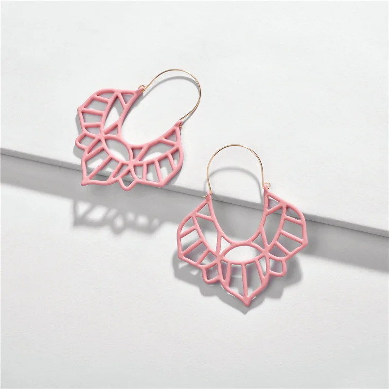 Ювелирные изделия joolim оптом Hool EaringTrendy впечатляющие серьги - Окраска металла: pink
