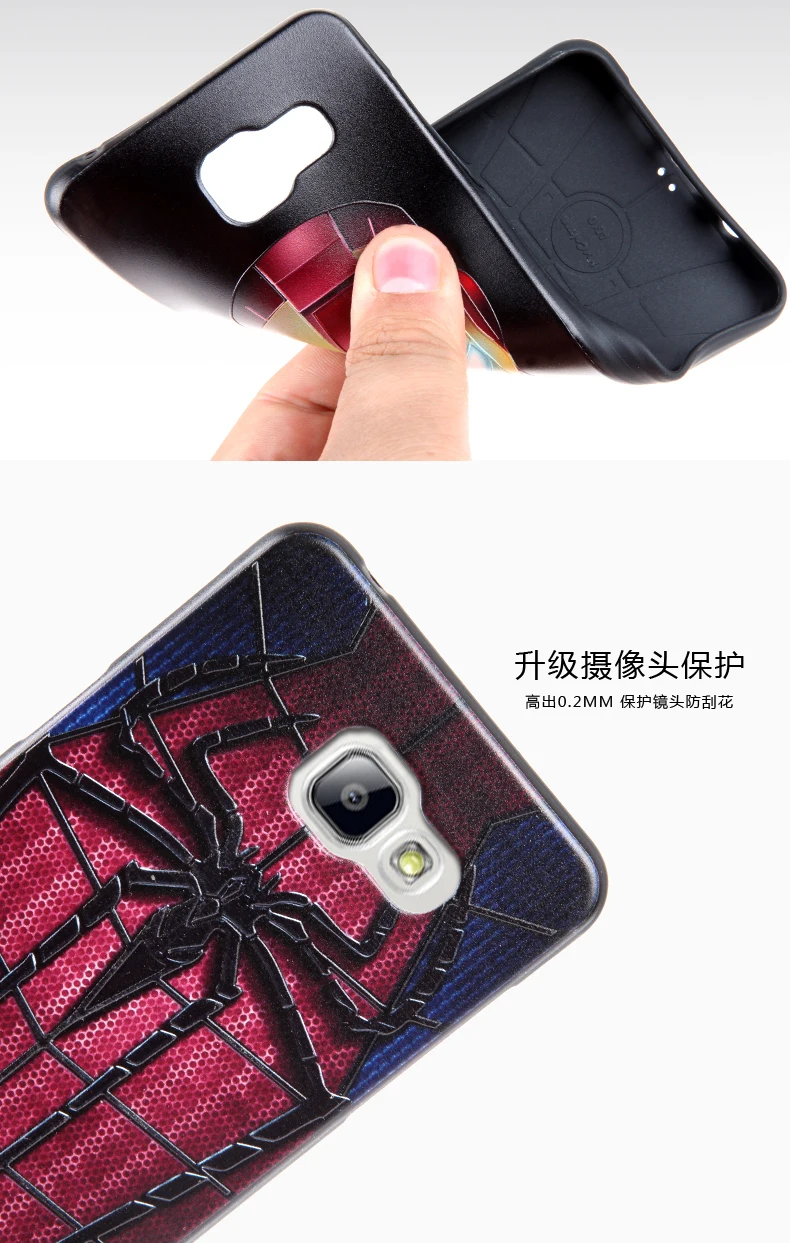 Cartoon 3D Stereo Relief Painting TPU Gel Soft Silicone back case skin cover For Samsung Galaxy A5 2016 A5+ A510 A510F A5100 |