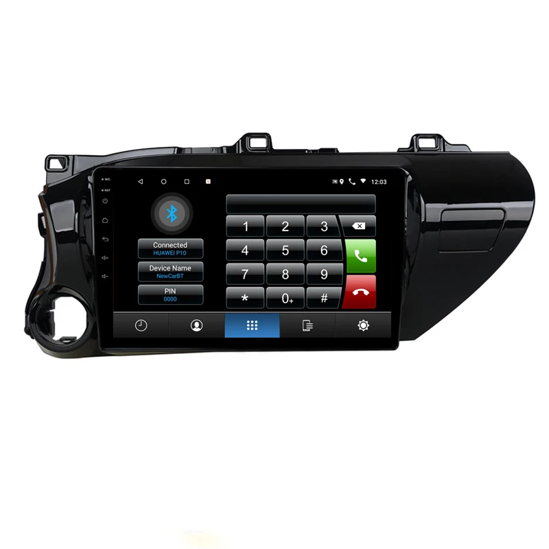 10," 4G ram 8 ядер Android автомобильный DVD gps навигатор для TOYOTA Hilux аудио стерео автомобильное радио головное устройство bluetooth