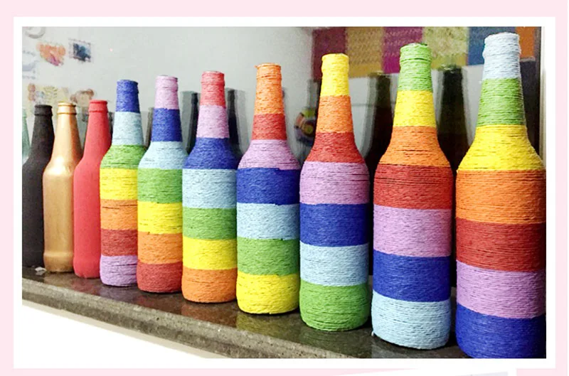 25 м ширина 2 мм монохромная бумажная веревка для DIY подарок Свадебная Упаковка декор рукоделие скрапбук события вечерние ремесла аксессуары для дома