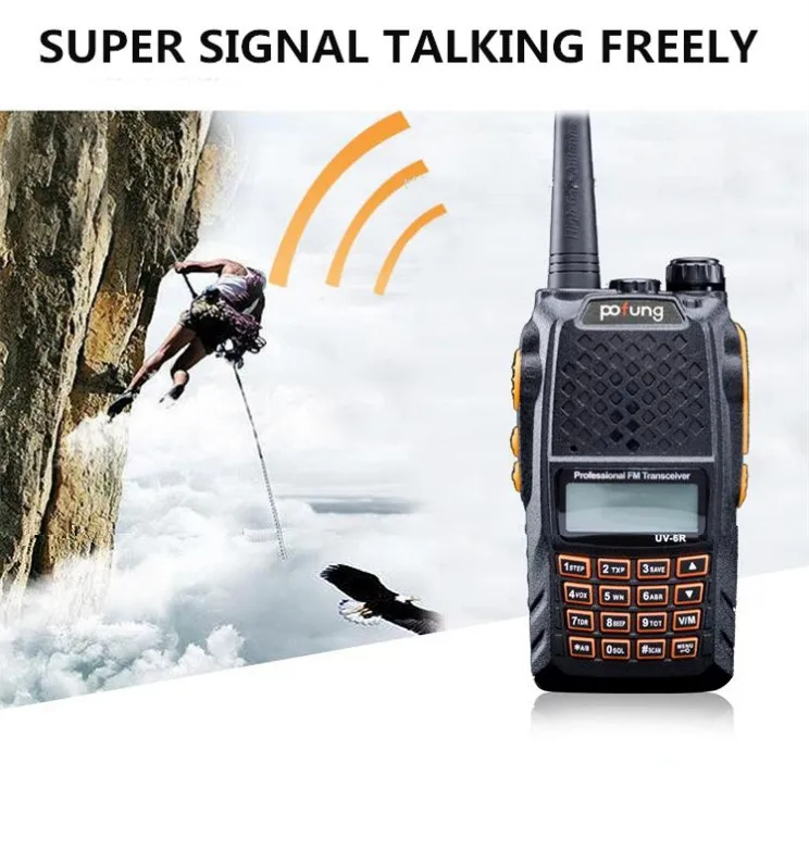 Baofeng UV-6R рация 5 Вт Радио УВЧ УКВ двухдиапазонный УФ 6R CB радио обновление UV-5R Baofeng рация HF трансивер для охоты