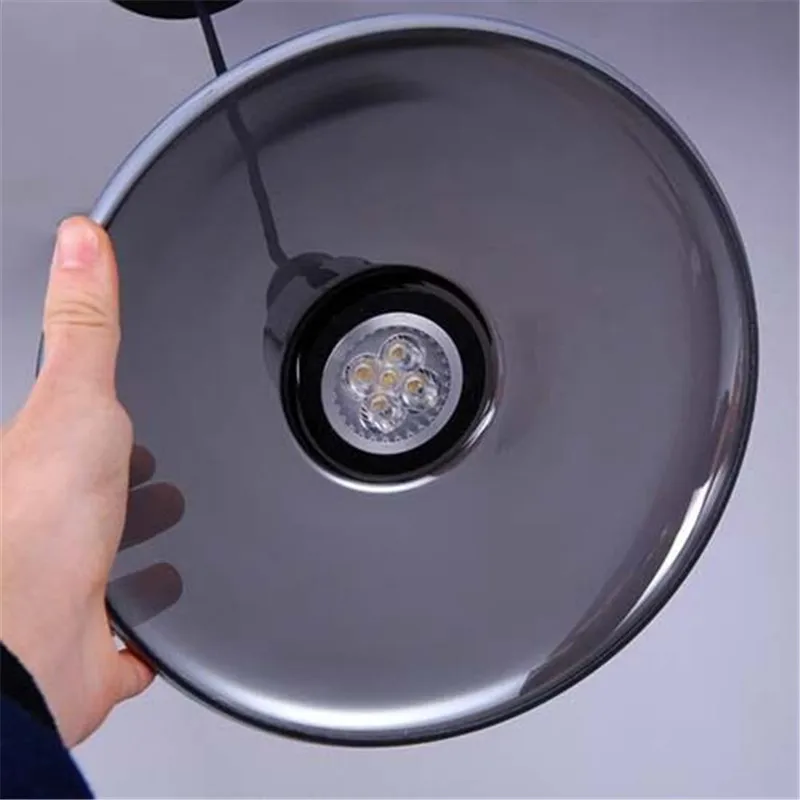 Светодиодные современные подвесные светильники со стеклянным абажуром