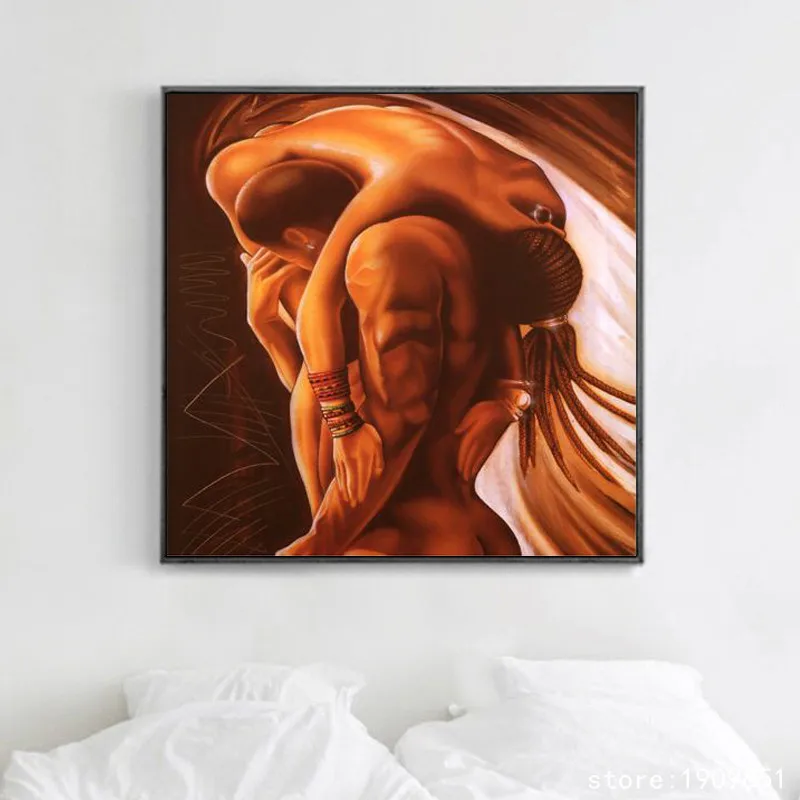 Хлопковая картина без рамки современная милая сексуальная мужская и женская