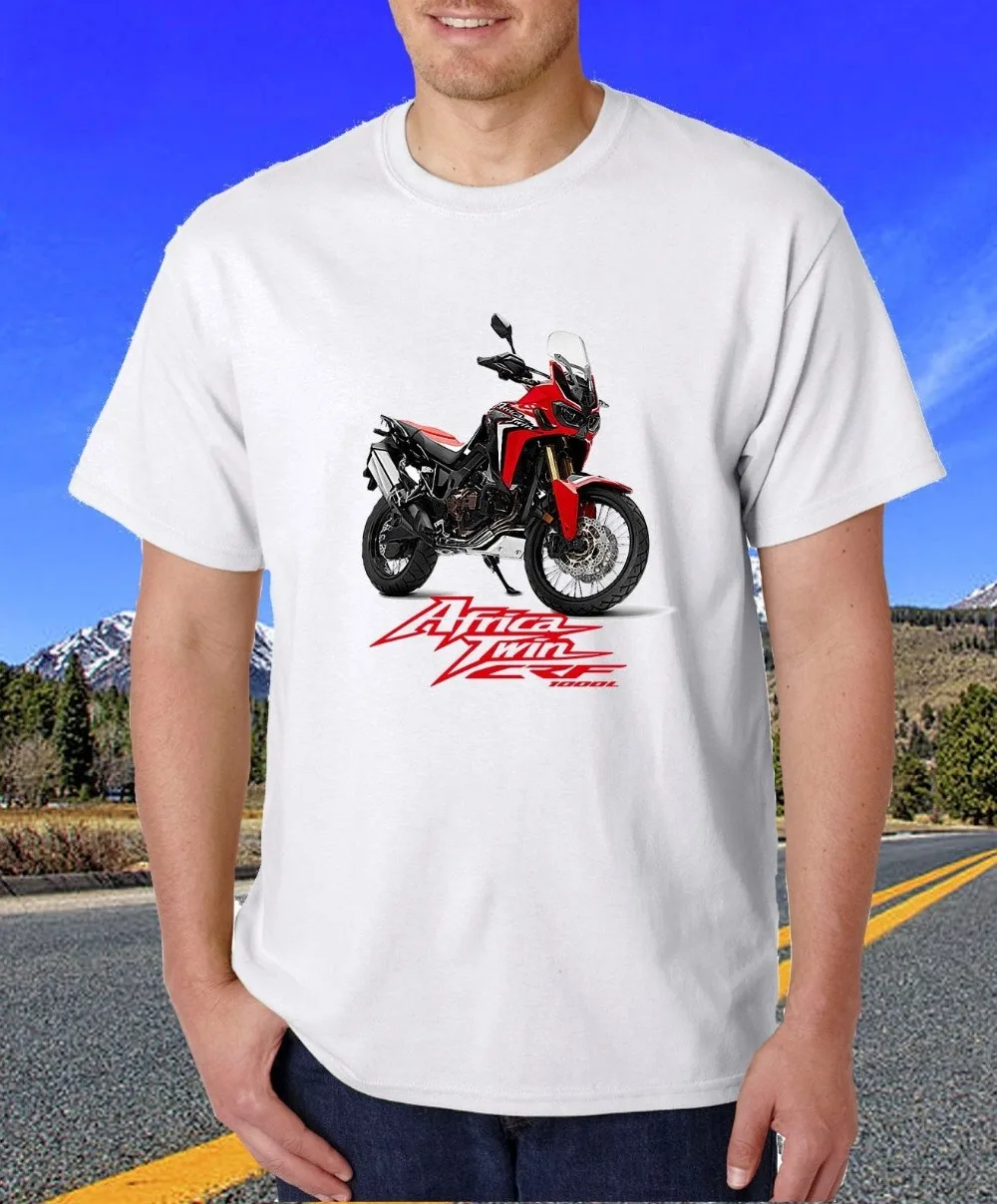 

Hon Africa Twin Crf 1000 Adventure Motorcycle Men'S Fashion 2019 Hip Pop Funny Summer Tee Shirt Homme T Shirt Designer