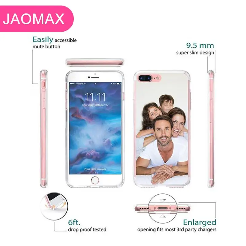 Jaomax DIY Фото пользовательский чехол для телефона для iPhone 11 pro XS MAX XR 6s 7 8 Plus 5S SE мягкий прозрачный силиконовый чехол