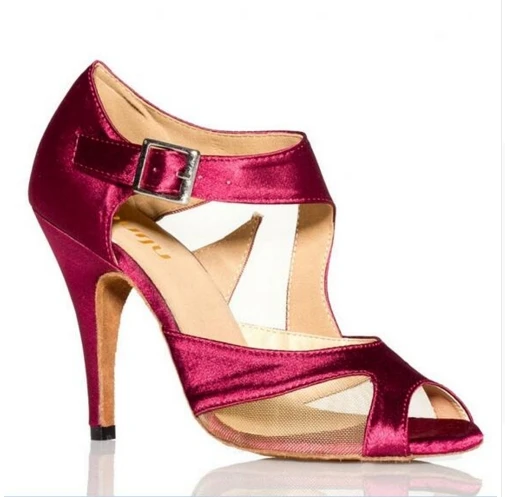 Новинка 2017 стильные пикантные женские туфли для танцев сальса атласные на