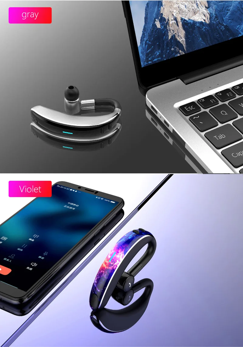 V7 Bluetooth 5,0, гарнитура, беспроводные наушники с микрофоном, 20 часов в режиме разговора, громкая связь, для вождения, спорта, для iPhone, huawei, xiaomi