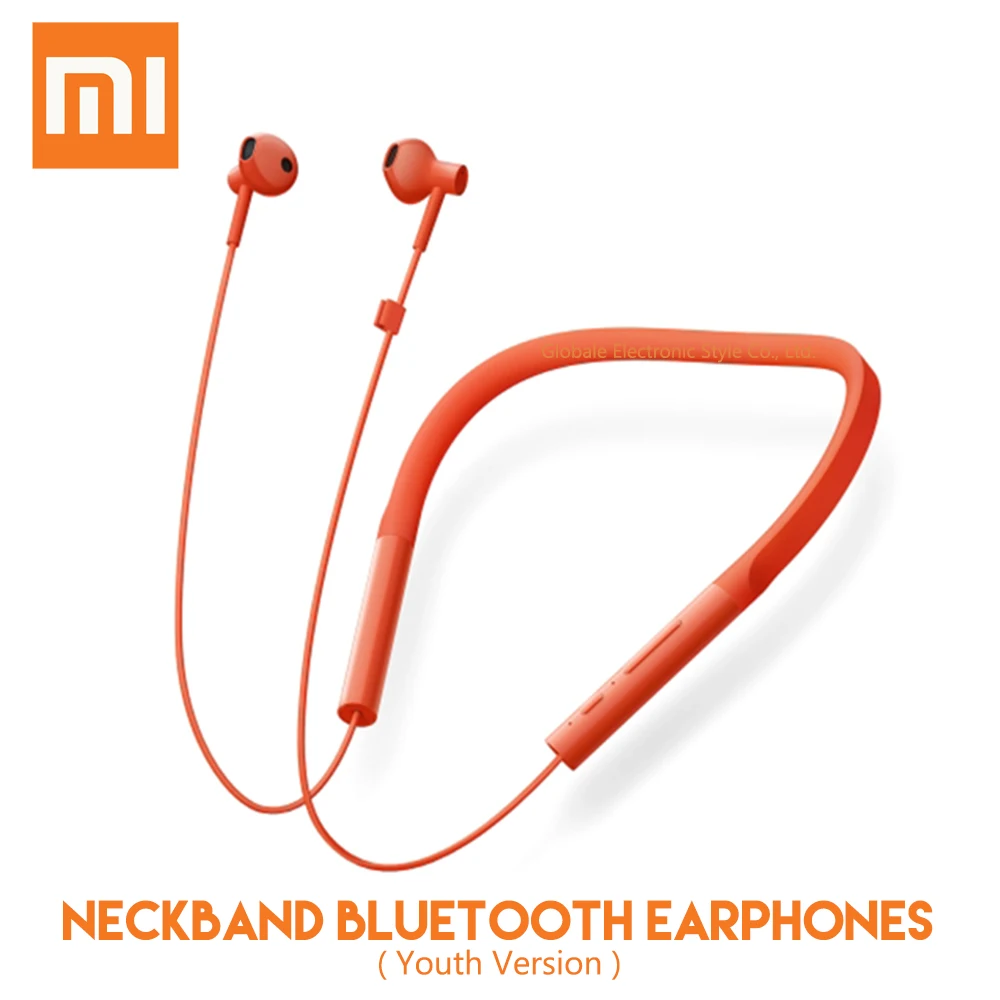 Оригинальные Xiaomi беспроводные наушники bluetooth Lite ожерелье с микрофоном ключ