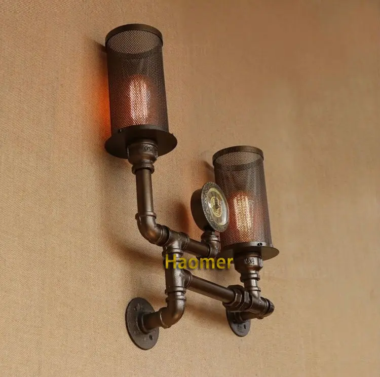 Настенный ретро светильник в стиле лофт Эдисона металлический винтажный