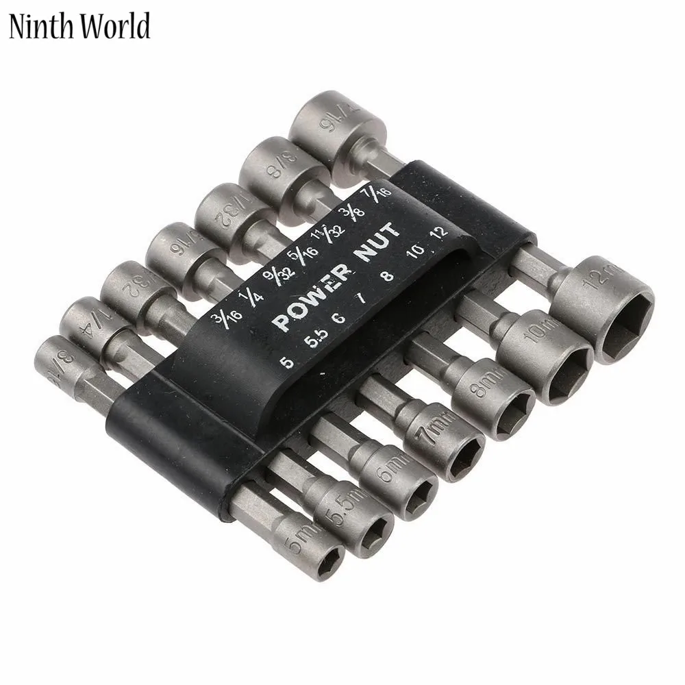 14 шт./компл. Набор бит для дрели с метрическим торцевым ключом и винтом 1/4