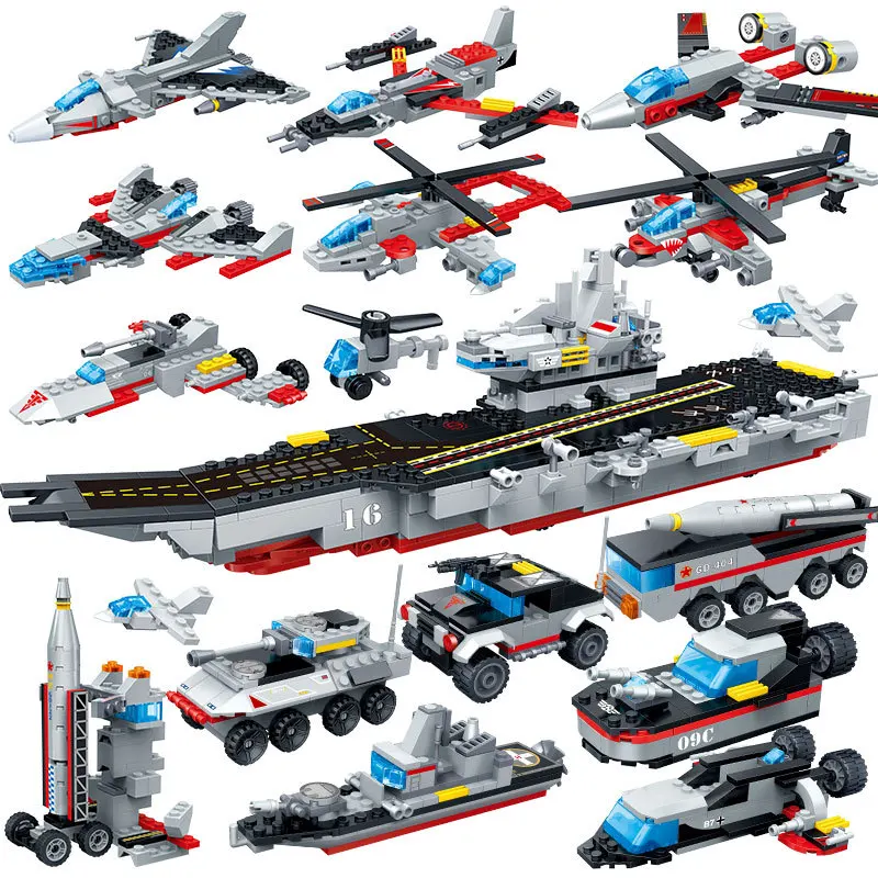 659 шт. 8 в 1 самолет Карри строительные блоки кирпичи игрушки Legoings модели военный