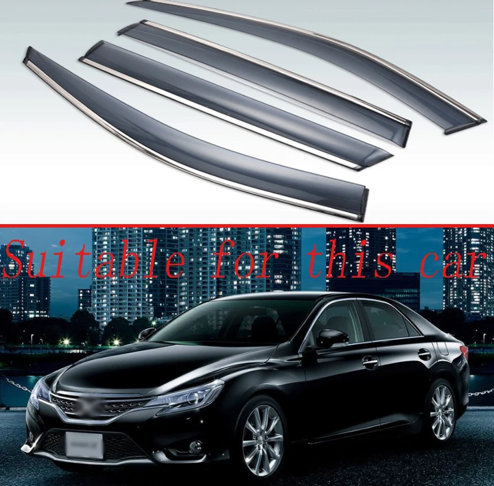 4 шт. пластиковый Наружный козырек для Toyota Mark x 2010 2012|Навесы и укрытия| |