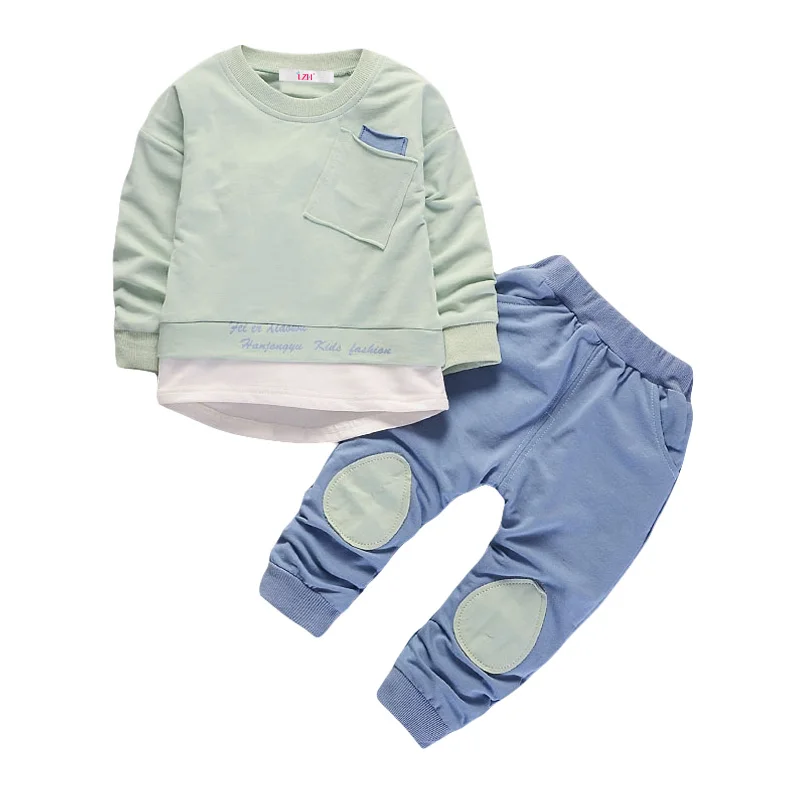2020 Spring Autumn Newborn Clothes Baby Boys Set 2pcs Easter Outfit Suit Kids Costume For Girls Infant Clothing | Детская одежда и