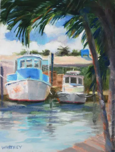 

Sue Whitney Daily Painting A Day Small Oil Painting Florida Keys Marins