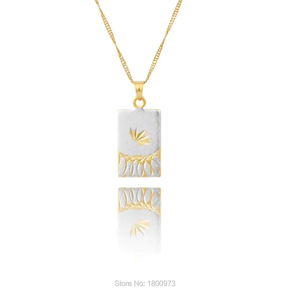 Классический Мохамед Золотой бог кулон и ожерелье золотого цвета мусульманский