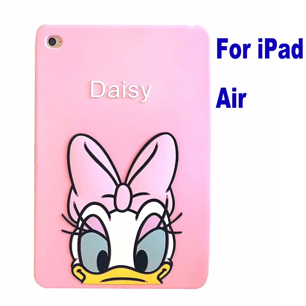 as photo 3D мультяшный силиконовый чехол для iPad Mini iPad Air Air2 iPad Pro iPad 9,7 / чехол Дейзи Микки Минни мягкая задняя крышка оболочка - Цвет: as photo