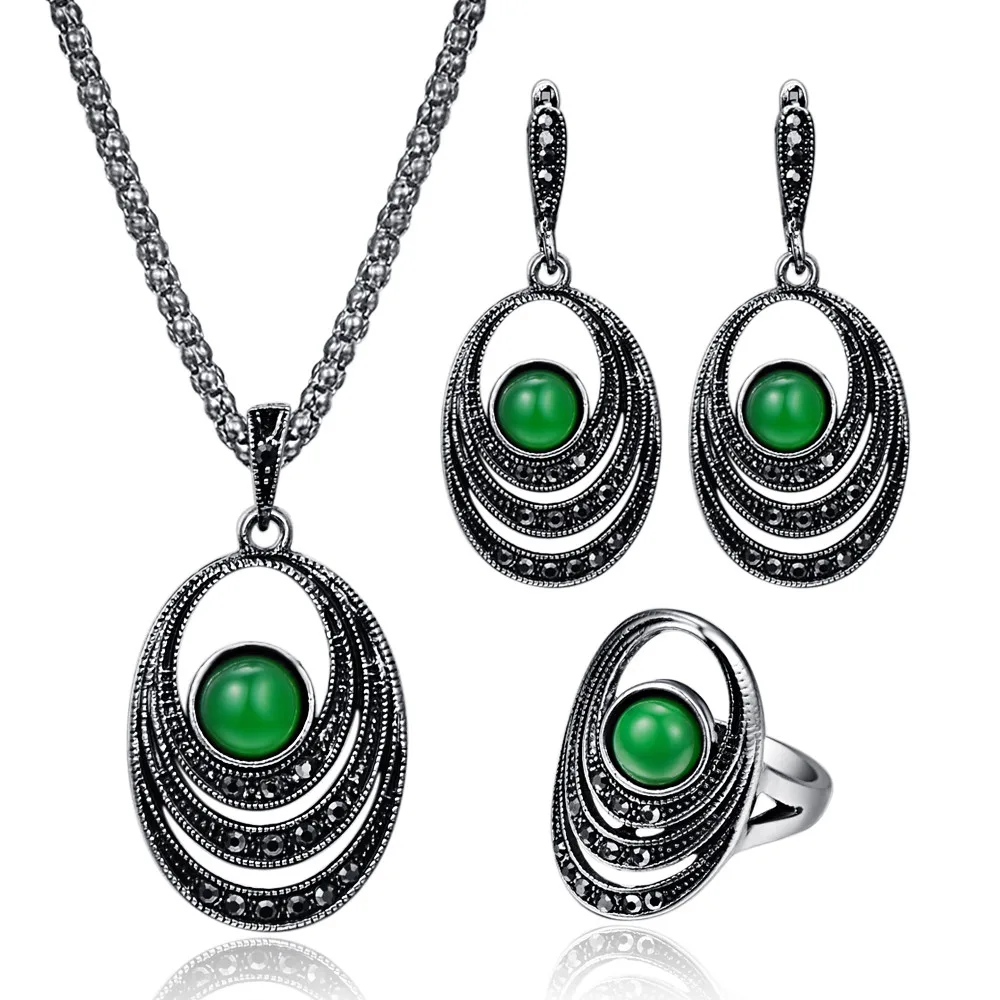 Комплект из колье серёг и кольца с кристаллами|necklace earring ring sets|jewelry sets for womenwedding