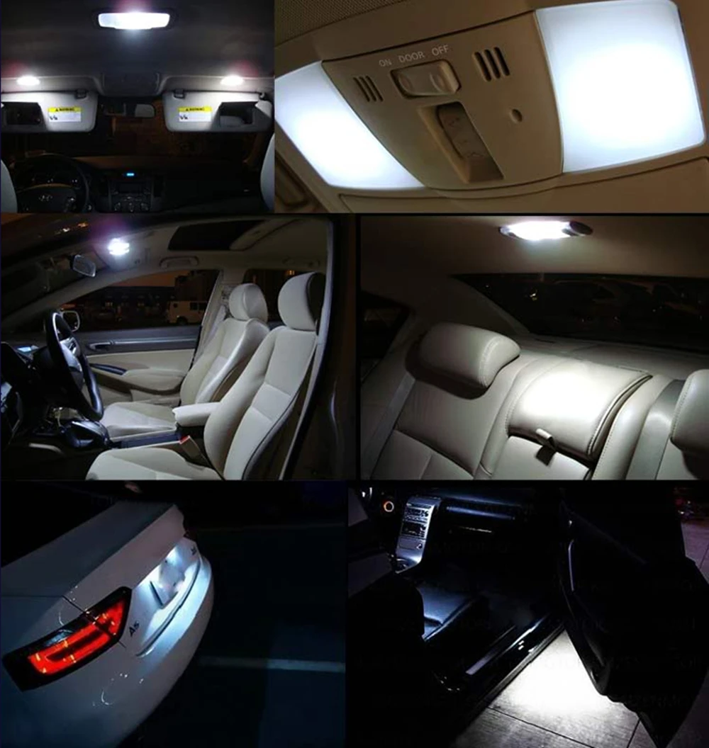 LOAUT 7 шт. белые светодиодные лампочки интерьерный комплект для Honda Prelude 1997 2001 Карта